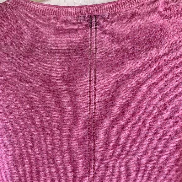 EUC- J. Crew Geranium Linen Sweater w/ pocket, Medium - Picture 5 of 9